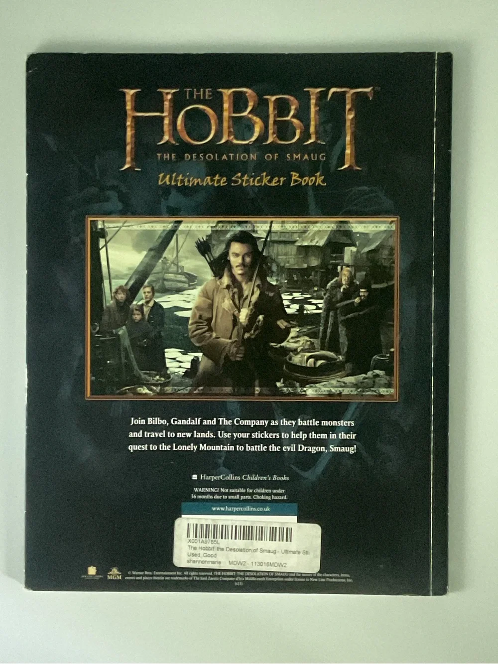 The Hobbit: A The Desolation of Smaug Ultimate Sticker Book - Green Cover